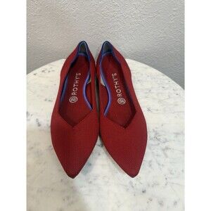 Rothy's The Point in Bright Scarlet Red Size 9w
